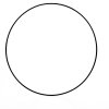 Kovový kruh černý 25 cm