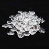 Korálek skleněný srdce 15 x 16 mm křišťál