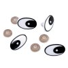 Oči s pojistkou černé 19x29 mm 2 páry