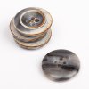 Knoflík kulatý imitace dřeva, kouřový 18 mm