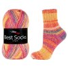 příze Best Socks 7345 oranžová, žlutá, bordó