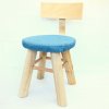 Dětská dřevěná polstrovaná stolička 27,2 x 49 cm