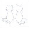 Dětské vyšívání - kanava 22x26 cm - kočky