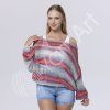Jeans Crazy 8217 fialová, růžová, hnědá
