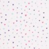 Bavlněná látka Tim barevná srdíčka
