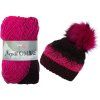 Nepál Ombré 7411 magenta a černá