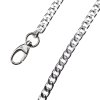 Řetízek s karabinou 120 cm, 8 mm nikl