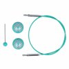 Výměnné lanko KnitPro Swivel 360° The Mindful Collection 100 cm tyrkysová