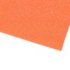Pěnová guma s glitry samolepicí 20x30 cm oranžová dýňová, 2 ks