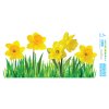 Okenní fólie narcisy 32x16 cm