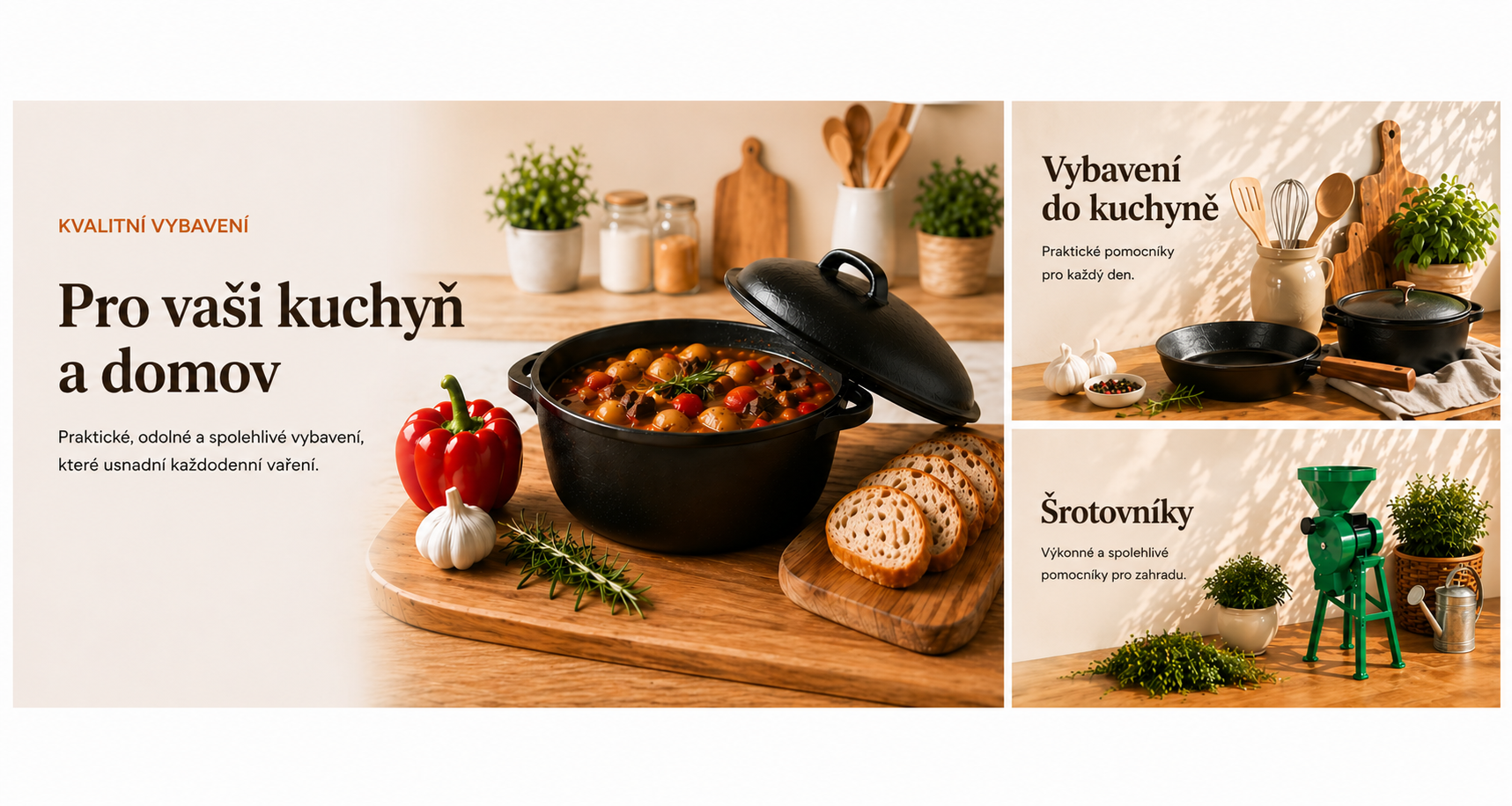 Kvalitní kuchyňské potřeby pro každou domácnost