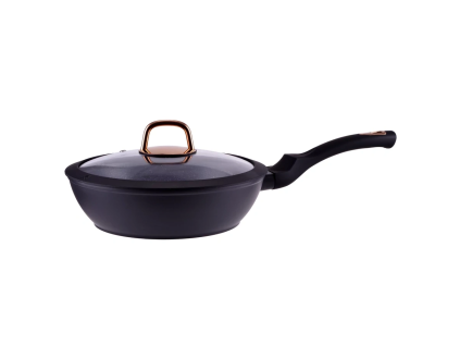 Pánev s poklicí 28cm černá Perfect Home