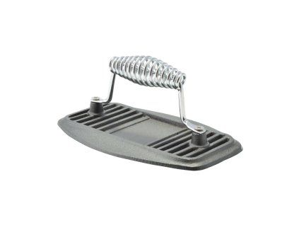 Litinový BBQ lis na hamburgery