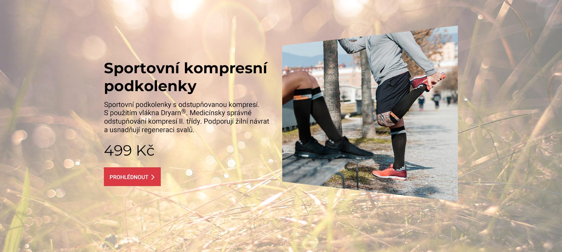 Sportovní kompresní podkolenky