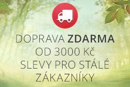 Doprava zdarma od 3000 Kč a slevy pro stálé zákazníky