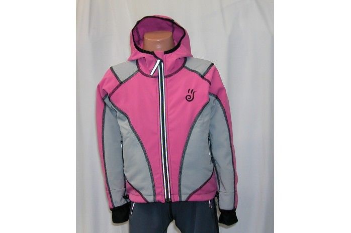 O.K. SPORT Dětská bunda SPIRIT volnějšího střihu s kapucí (2 barvy) Barva: Růžová, Velikost: 80