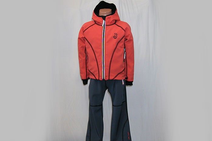 O.K. SPORT Dětská bunda SPIRIT volnějšího střihu s kapucí (1 barva) Barva: Oranžová, Velikost: 134