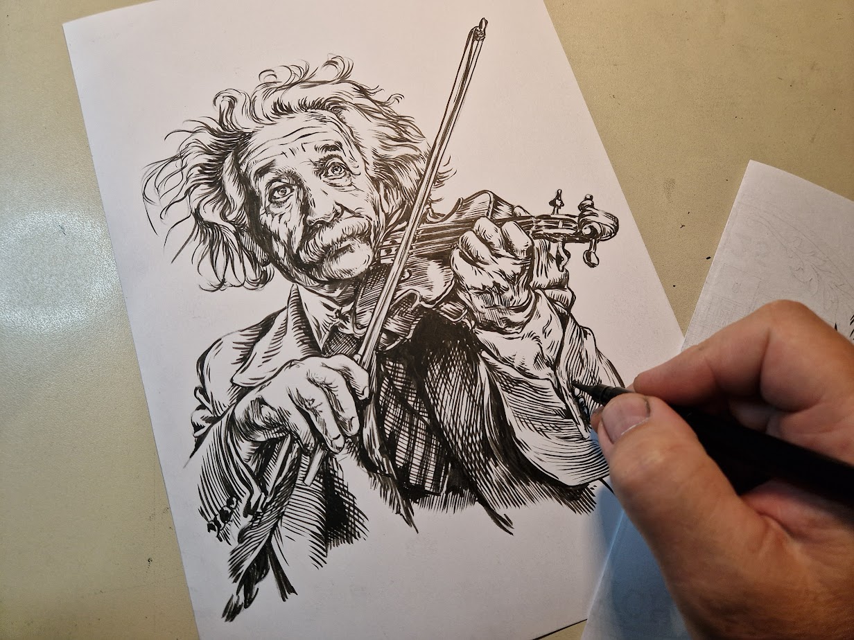 Perokresba Miroslav Vomáčka