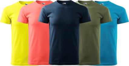 Barevný vzorník triček