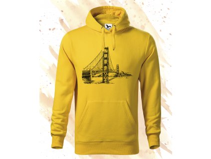 Golden Gate mikina zluta
