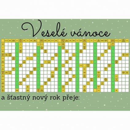 114 016 01 Přání veselých vánoc