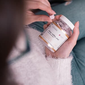 Kostičky pro vlasy - malina