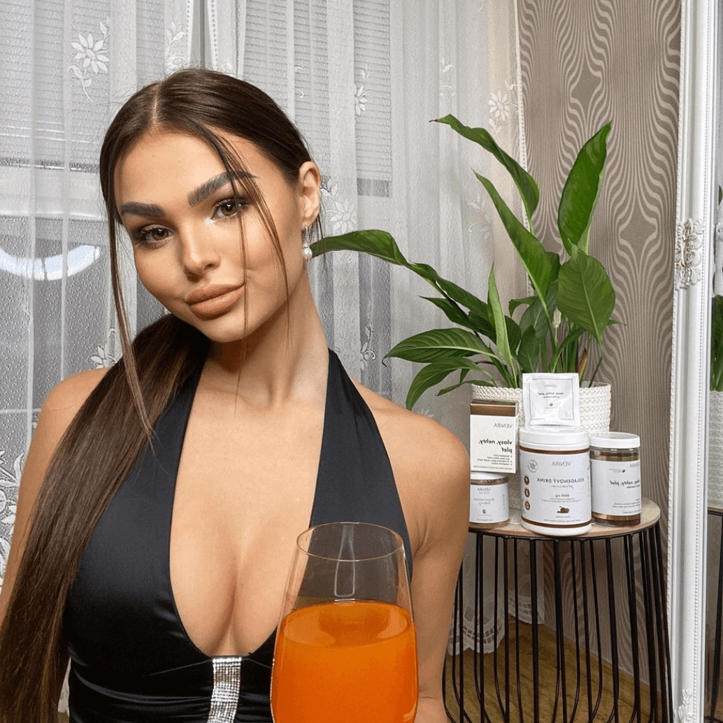 VENIRA Vánoční PREMIUM kolagenový drink pro vlasy, nehty a pleť