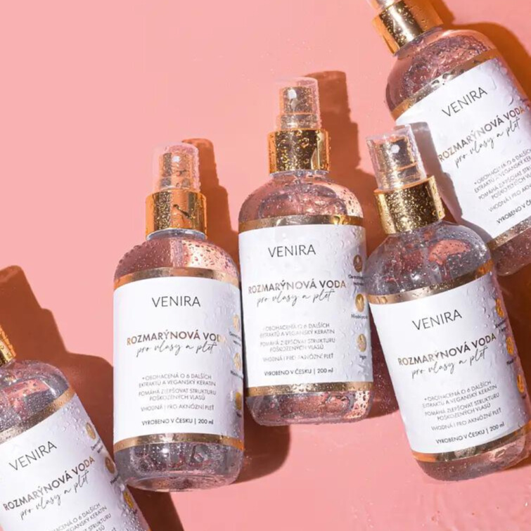 VENIRA rozmarýnová voda pro vlasy a pleť