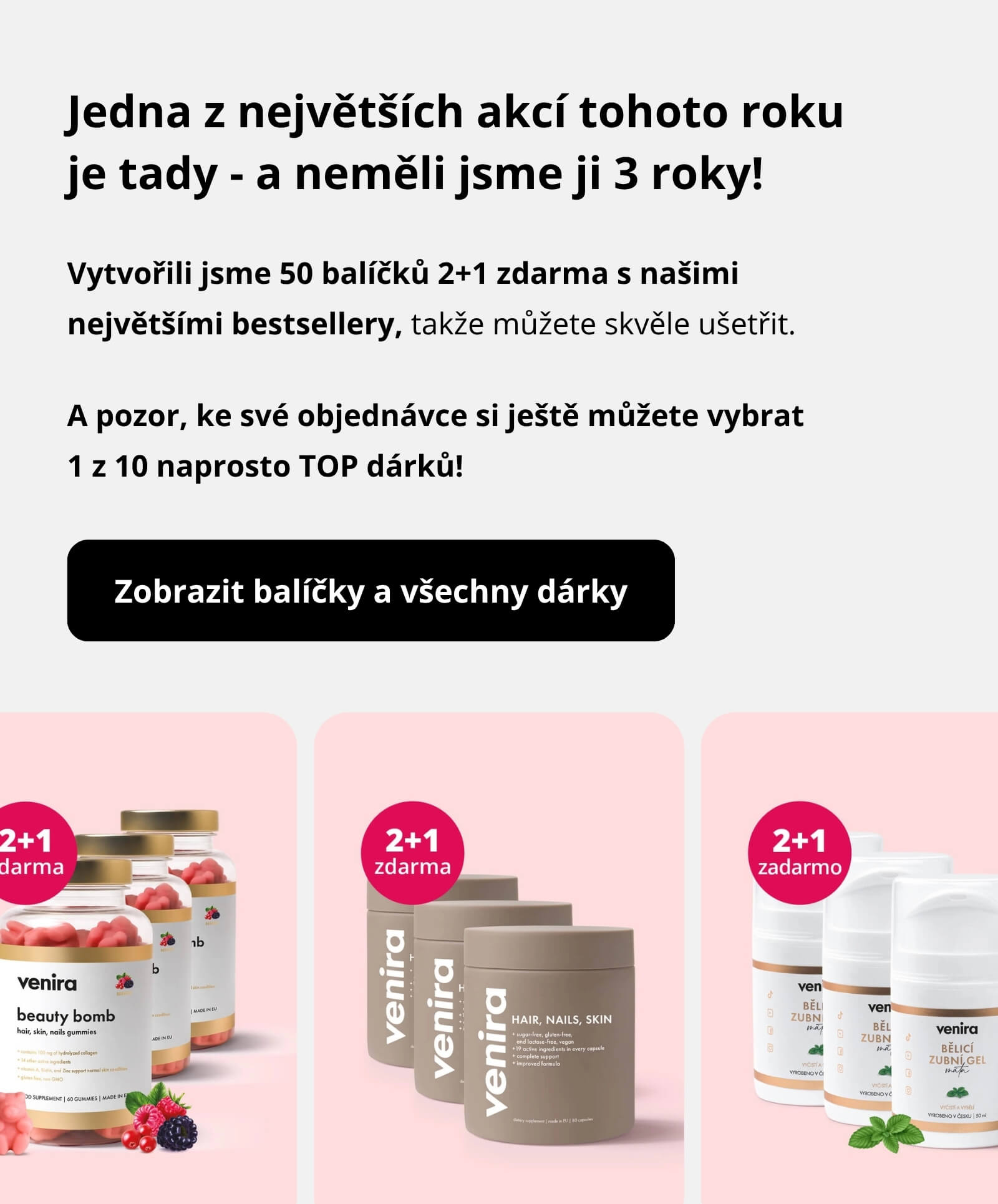 Přírodní kosmetika a doplňky stravy Venira