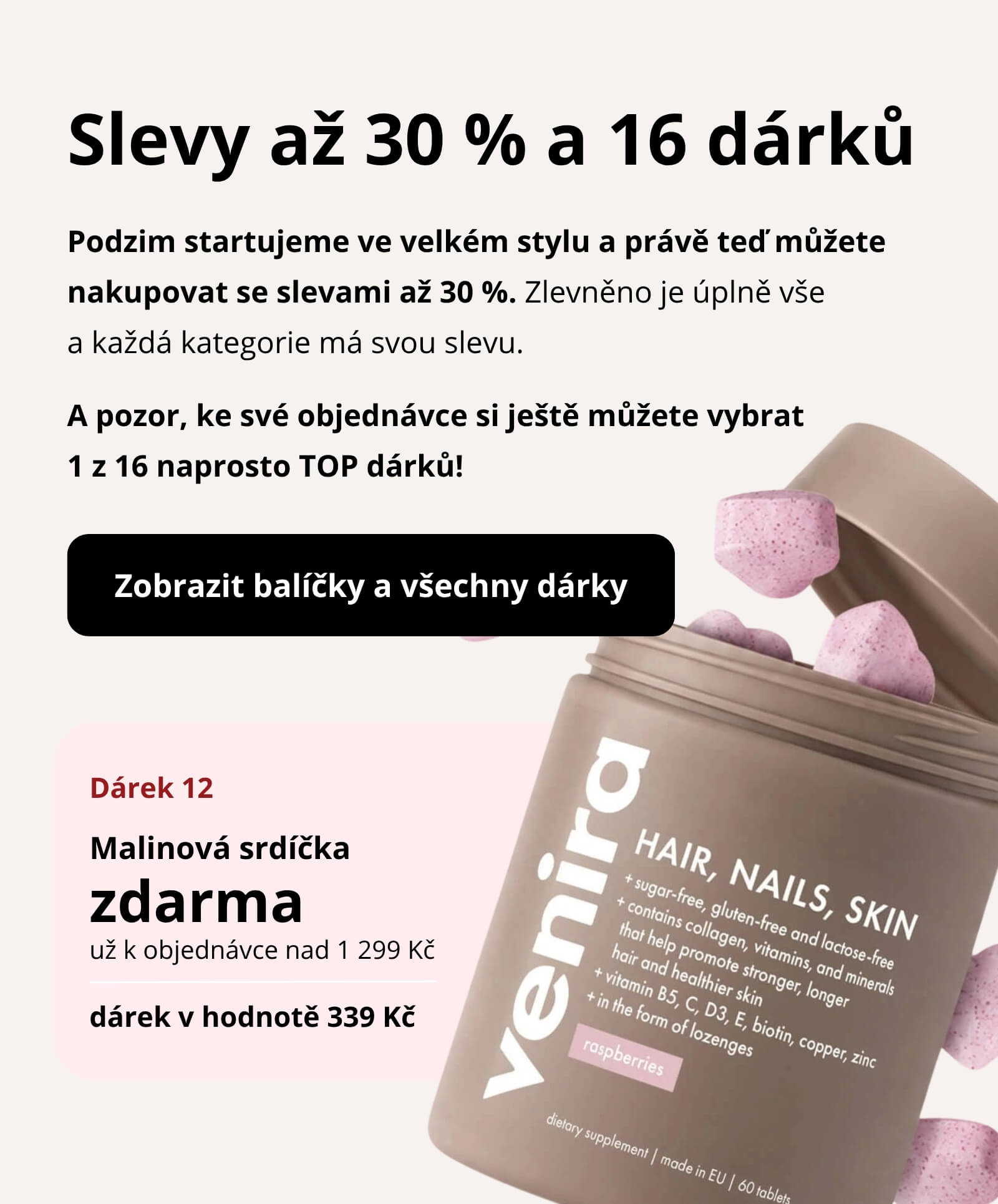 Přírodní kosmetika a doplňky stravy Venira