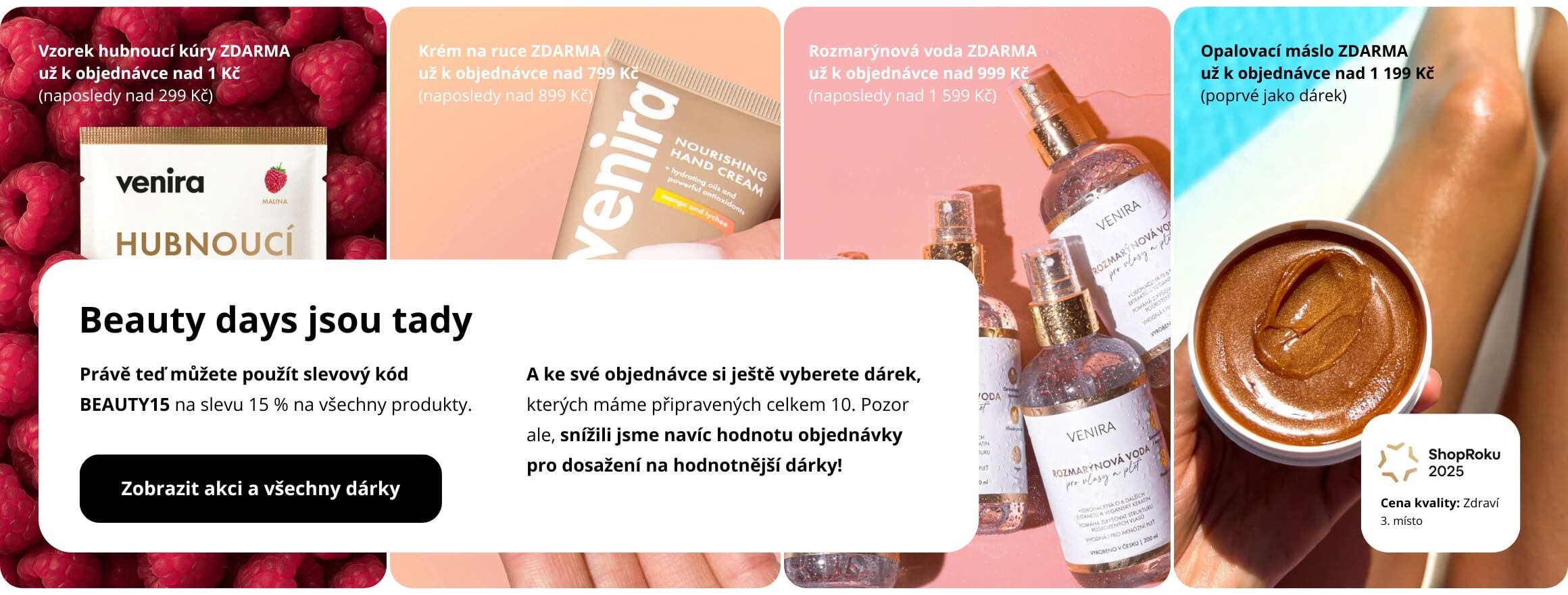 Přírodní kosmetika a doplňky stravy Venira