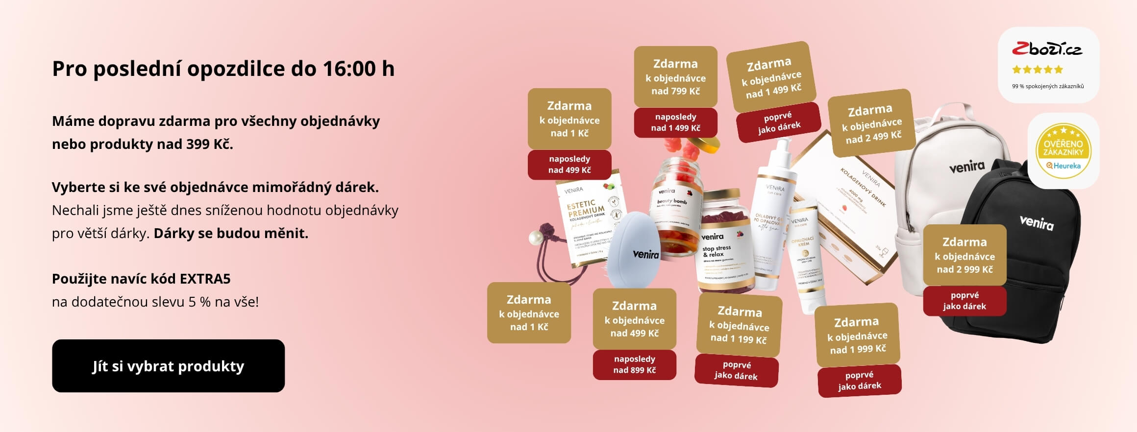 Přírodní kosmetika a doplňky stravy Venira