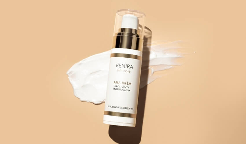 VENIRA AHA krém s postupným uvolňováním pro jemnou exfoliaci pleti