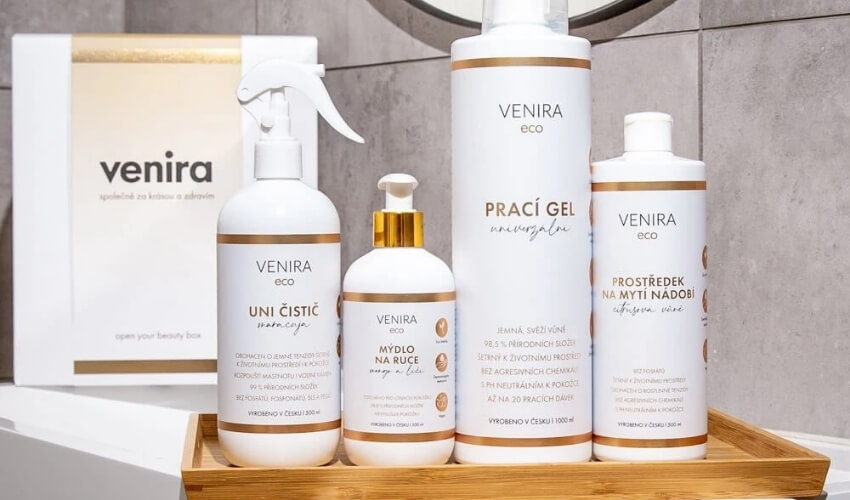 VENIRA eco čisticí prostředky jako dárková sada pro maminku