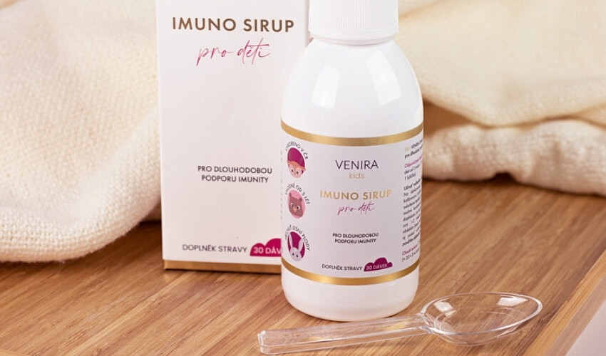 VENIRA imuno sirup pro děti na podporu imunity a obranyschopnosti