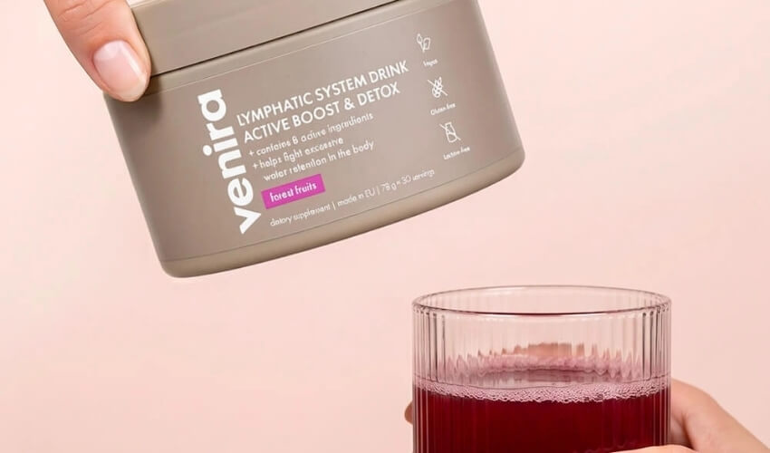 Drink lymfa system active boost and detox od VENIRA pro podporu lymfy