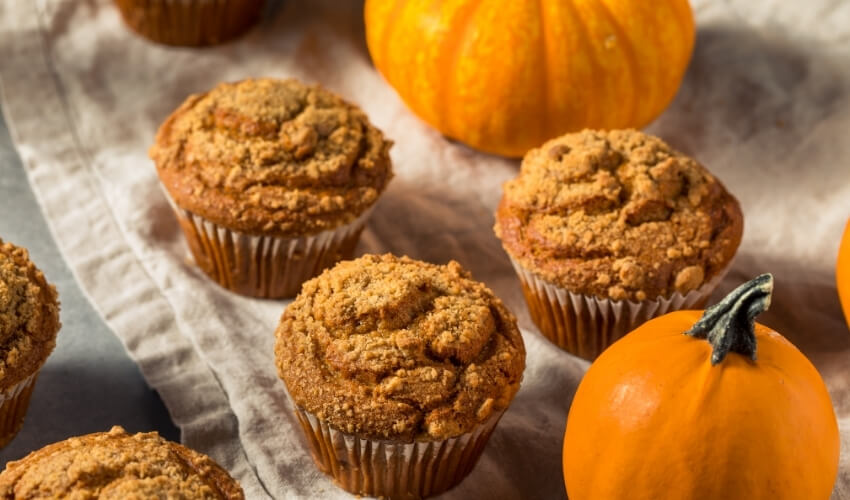 Dýňové muffiny s oříšky a ořechovým máslem VENIRA