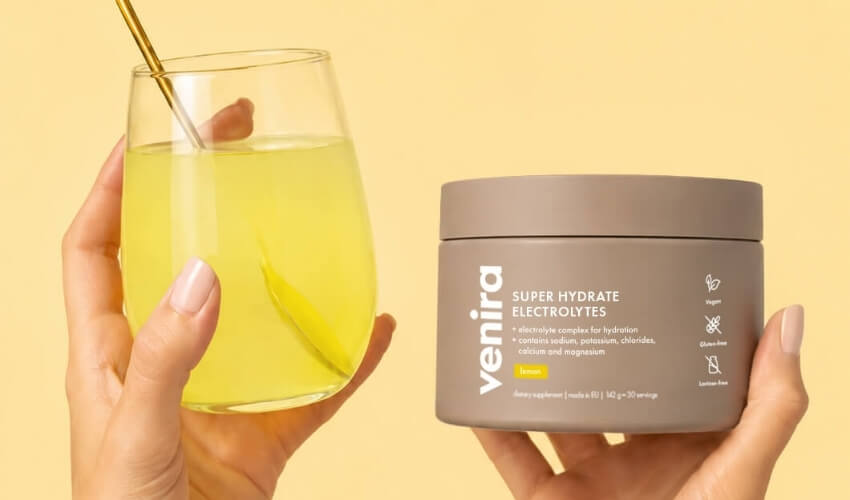 Elektrolyty VENIRA super hydrate pro doplnění minerálů po běhu