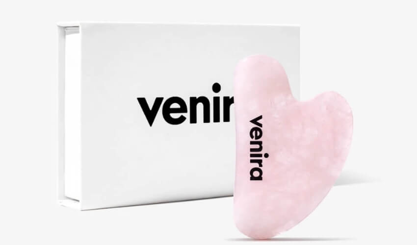 VENIRA gua sha masážní kámen z růženínu