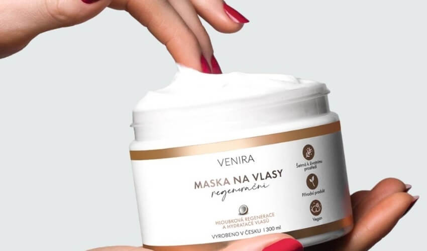 Regenerační maska na vlasy VENIRA s kokosem pro zimní péči