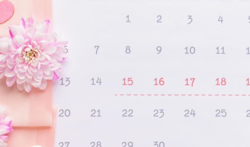 Menstruační kalendář a sledování cyklu při opožděné menstruaci