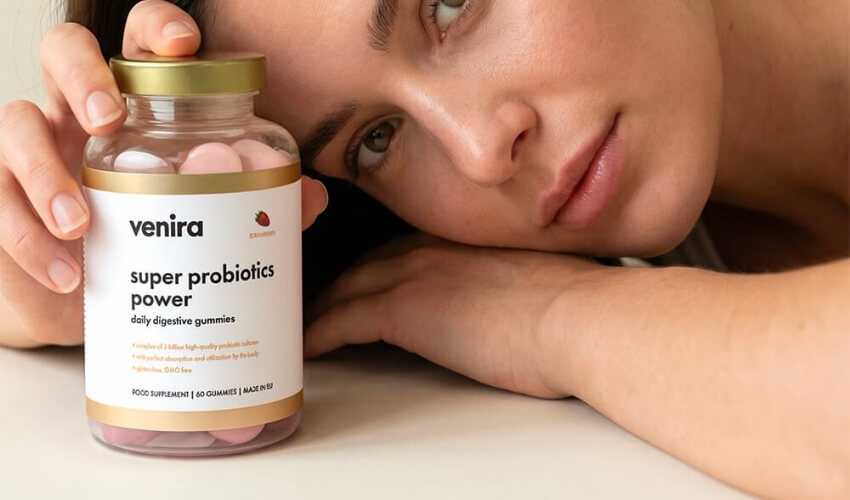 Probiotika ve formě bonbonů VENIRA Daily digestive gummies