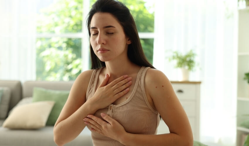 Dechové techniky na zklidnění úzkosti