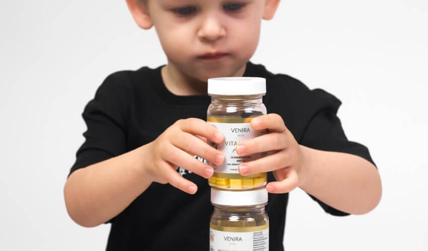 Kompletní řada vitamínů VENIRA pro děti a malé sportovce