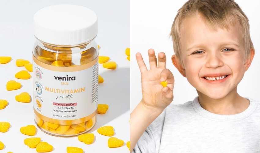 Vitamin D pro děti od VENIRA v podobě pomerančových srdíček