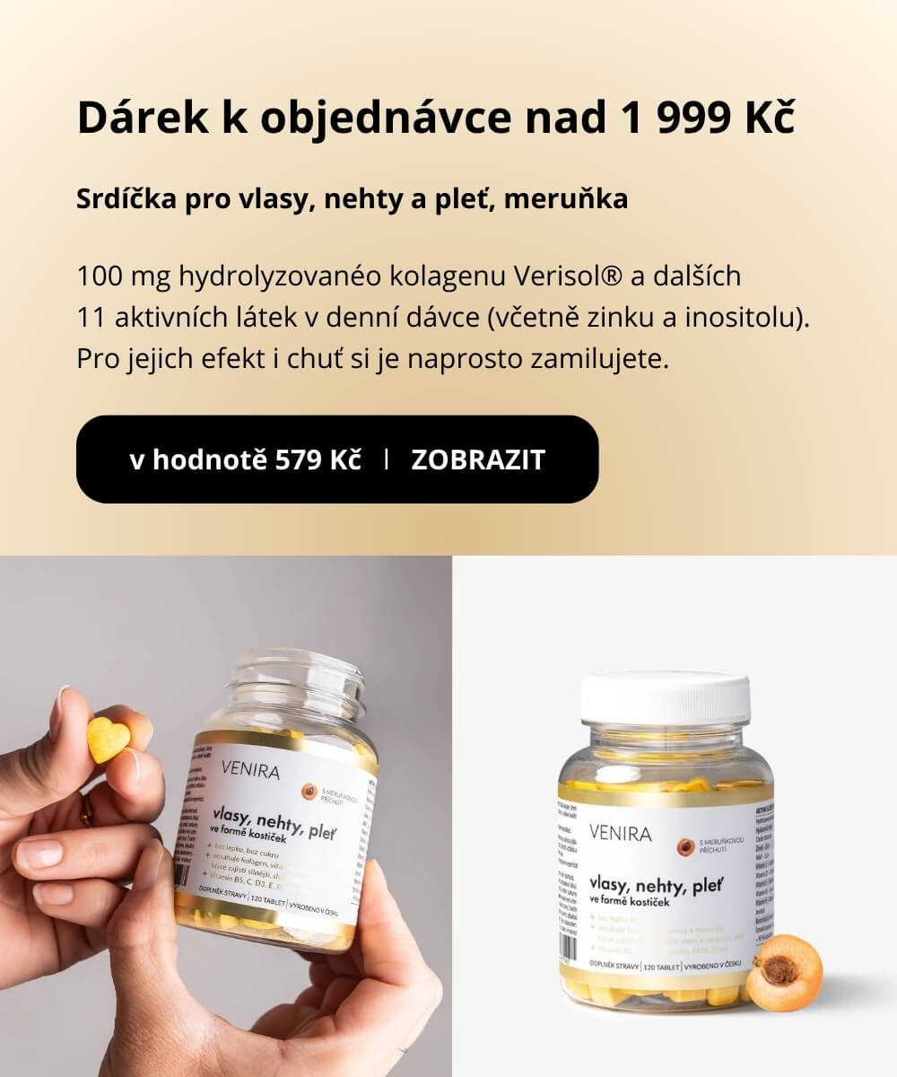 Pro vlasy, nehty a pleť ve formě kostiček meruňka