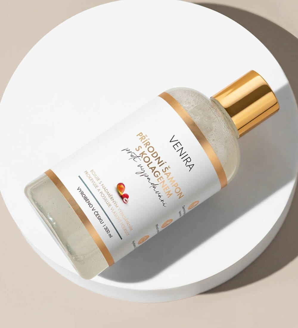 Šampon s kolagenem proti vypadávání vlasů, mango-liči