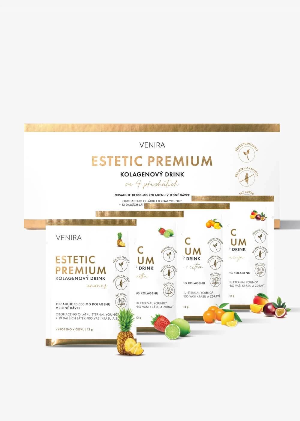 VENIRA ESTETIC PREMIUM kolagenový drink pro vlasy, nehty a pleť