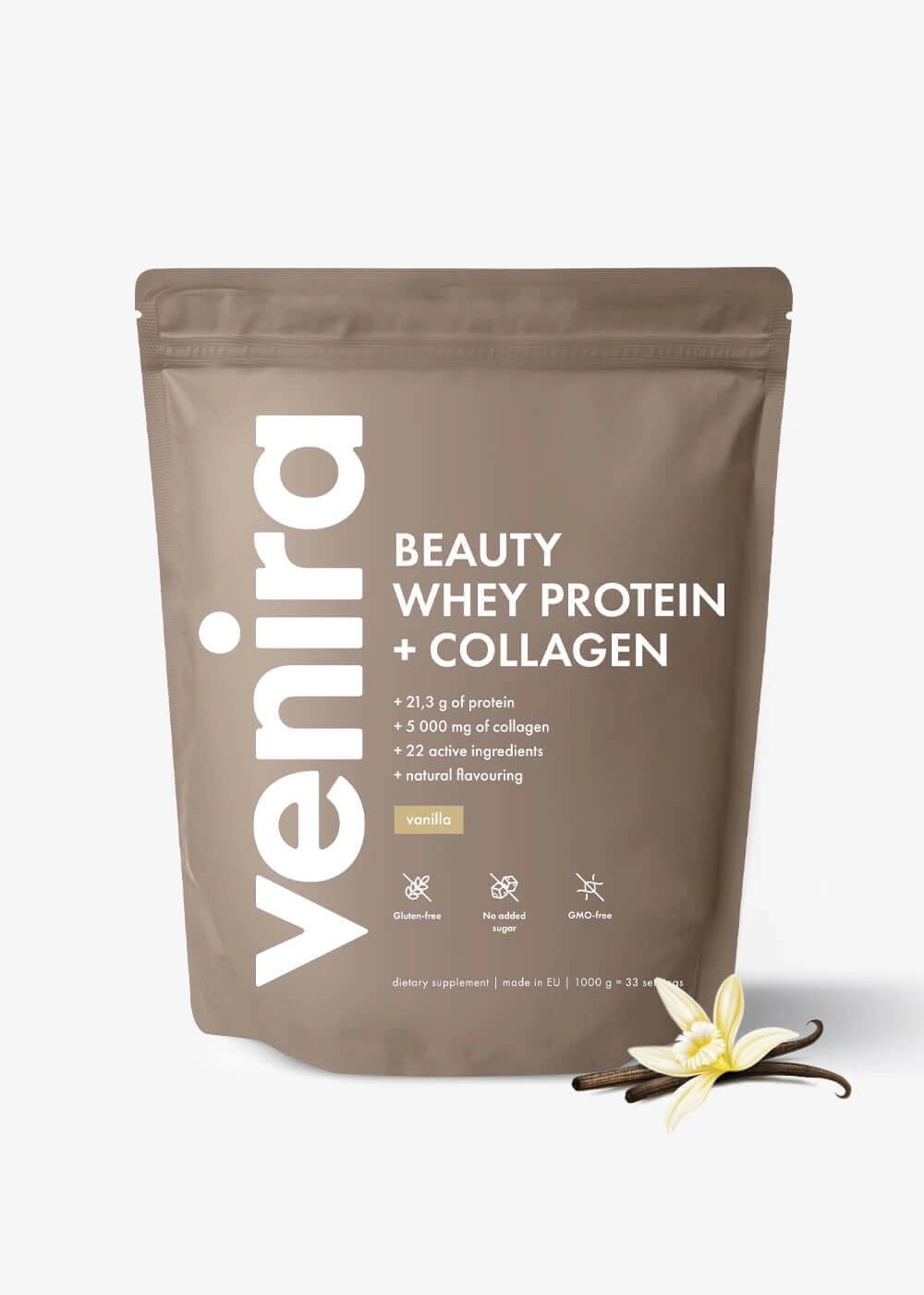 VENIRA beauty whey protein s kolagenem, vanilka