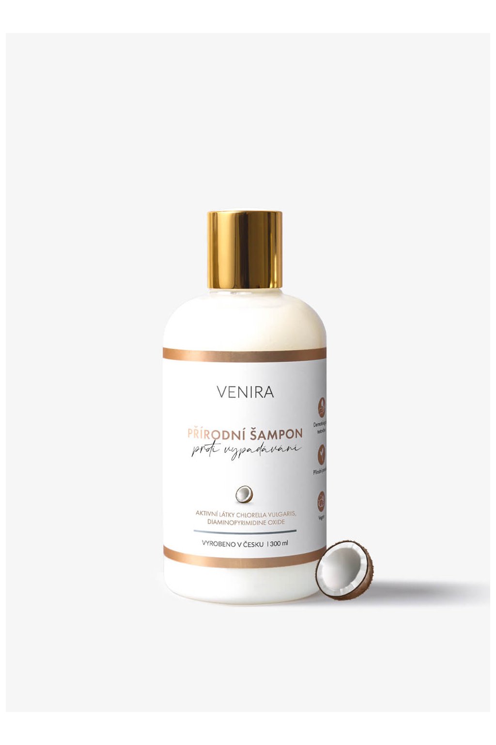 VENIRA přírodní šampon proti vypadávání vlasů  kokos, 300 ml